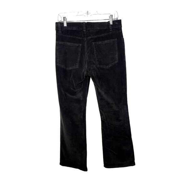 NWT! Nili Lotan 6 Celia CORDUROY $375 High Rise Bootcut Pants Ribbed Jean Black - Picture 4 of 13
